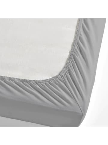 NAUTICA HOME Nautica Home Jersey Spannbettlaken, 140x200 cm in Silber