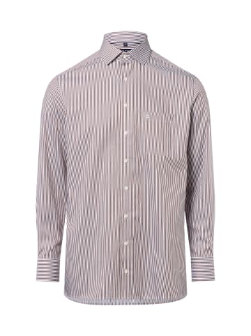 OLYMP Businesshemd in schoko weiß - 0002