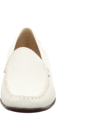 Sioux Mokassin Slipper in weiß
