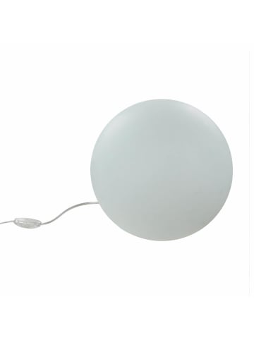 Licht-Erlebnisse Tischlampe EEK F Ø 30 x (H)26.5 cm in Weiß