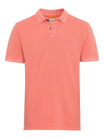 Camel Active Piqué Poloshirt aus reiner Baumwolle in Hellrot