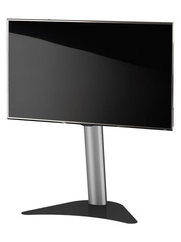 VCM  TV Standfuß Ständer Alu höhenverstellbar Coscal in Schwarz