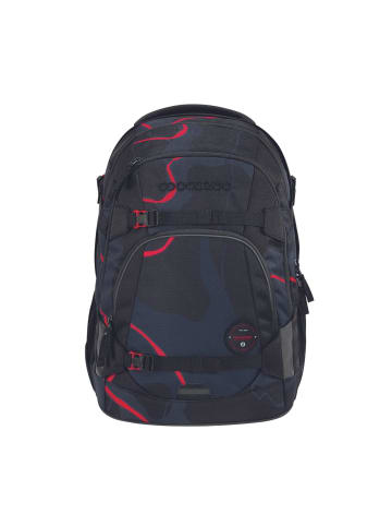 Coocazoo Schulrucksack MATE Lava Lines in schwarz