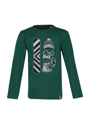 Band of Rascals Longsleeve " Snowboard " in racing-green