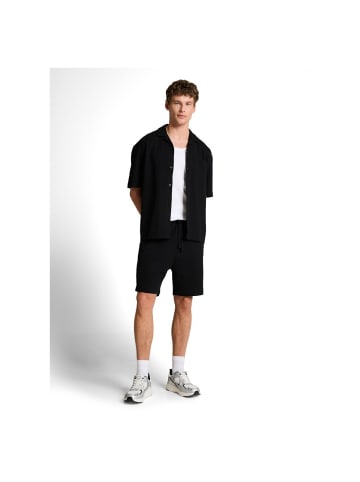 TOM TAILOR Denim Halbarmhemd in deep black