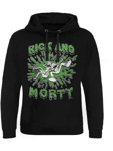 Rick and Morty Hoodie in Schwarz
