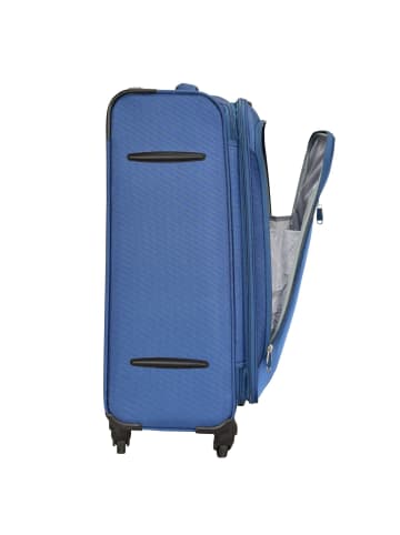 D&N Travel Line 6400 2-4-Rollen Kofferset 3tlg. in blau