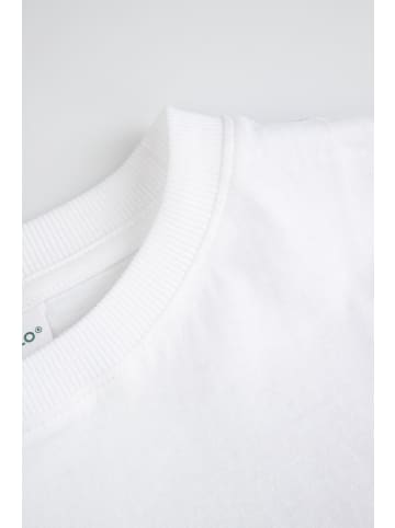 Coccodrillo T-shirt aus Baumwolle mit kurzen Ärmeln in weiß