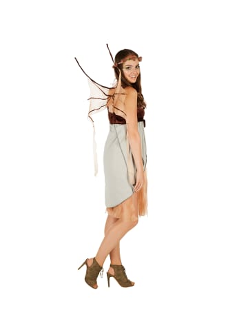 tectake Bezauberndes Nymphen Naturgeist Kleid, braun
