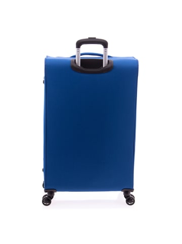 Gladiator 3700 4 Rollen Trolley 78 cm mit Dehnfalte in blue