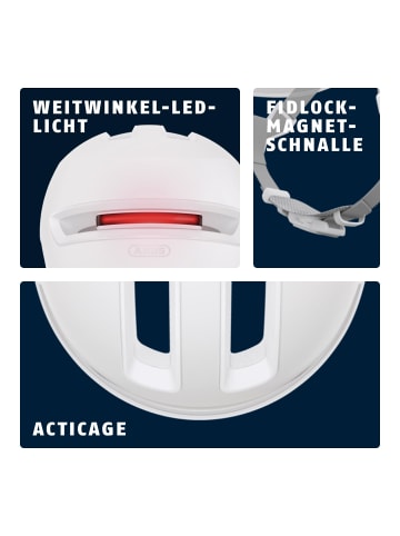 ABUS Fahrradhelm HUD-Y ACE in pure white