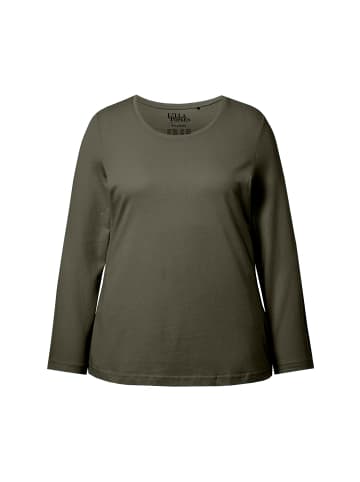 Ulla Popken Shirt in olivgrau