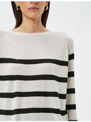 KOTON Sweater in Schwarz Gestreift