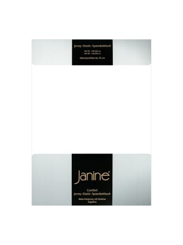Janine Spannbettlaken Jersey Elastic in weiß