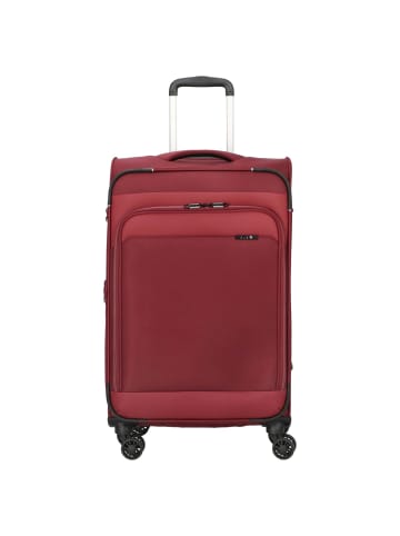 D&N Travel Line 9504 - 4-Rollen-Trolley M 67 cm erw. (dark red) in dark red