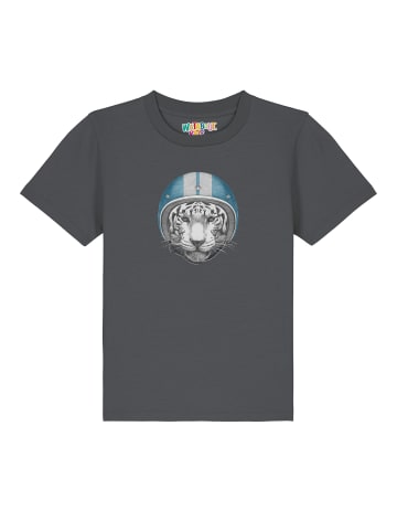 wat? Apparel T-Shirt Racing Tiger in Grau