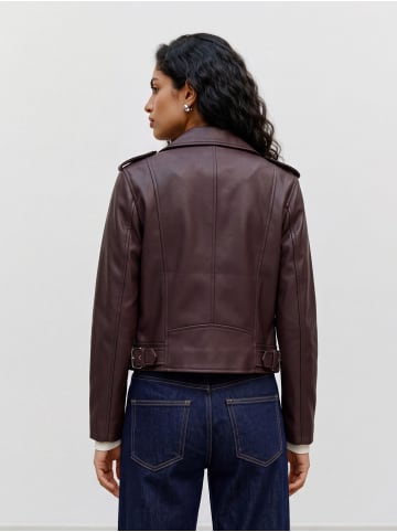 Vero Moda Lederjacke in Chocolate Torte