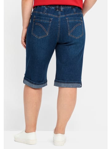 sheego Jeansbermudas in blue denim