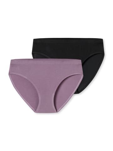 Schiesser Slip Fresh Vibe in schwarz, malve