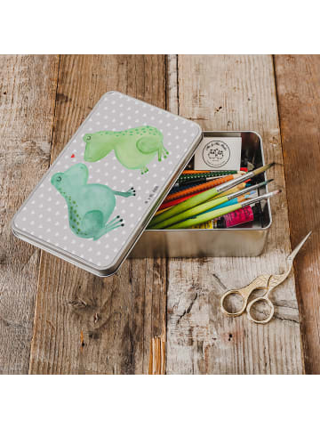 Mr. & Mrs. Panda Metallbox Frosch Liebe ohne Spruch in Grau Pastell