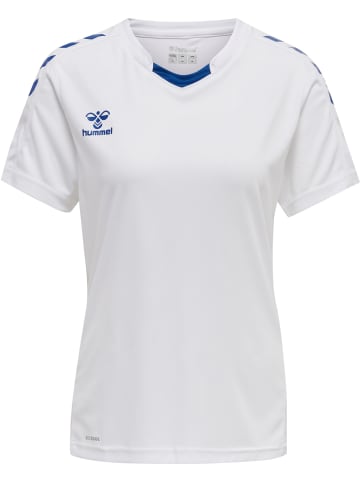 Hummel Hummel T-Shirt Hmlcore Multisport Damen Atmungsaktiv Schnelltrocknend in WHITE/TRUE BLUE