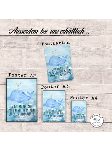 Mr. & Mrs. Panda wanddeko Wal Konfetti mit Spruch in OZeichenanblue