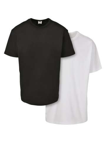 Urban Classics Urban Classics T-Shirts in black+white