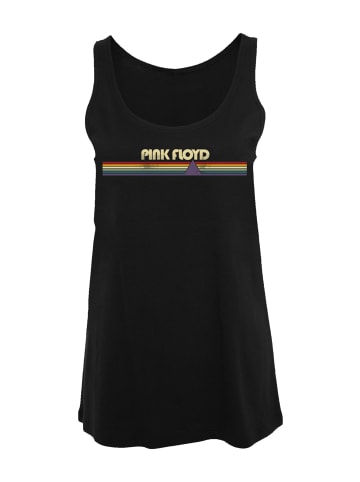 F4NT4STIC Damen Tanktop Pink Floyd Prism Retro Stripes in schwarz