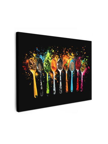 MuchoWow Leinwand bilder Geschmackvolle Löffel (BxH)
