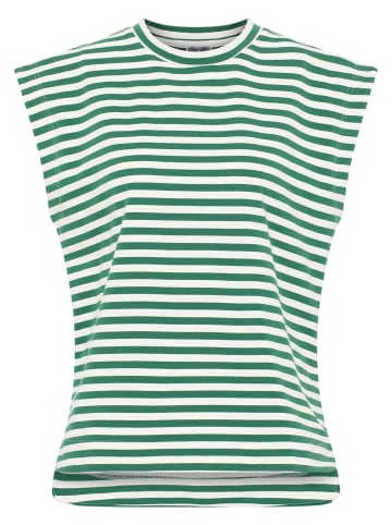 DreiMaster Damen T-Shirt in Grün Weiss