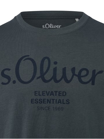 s.Oliver T-Shirt in anthrazit schwarz - 0004
