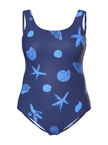 Ulla Popken Badeanzug in marine