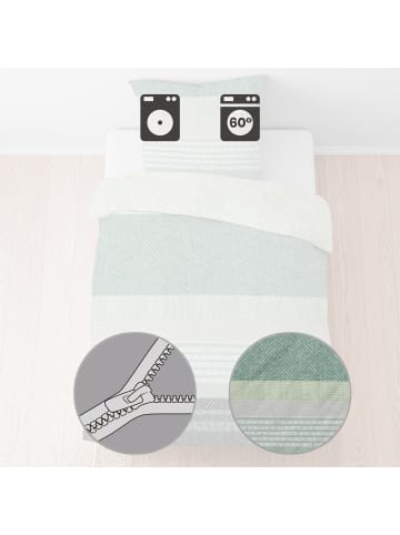 Biberna Fein Biber Bettwäsche in grün