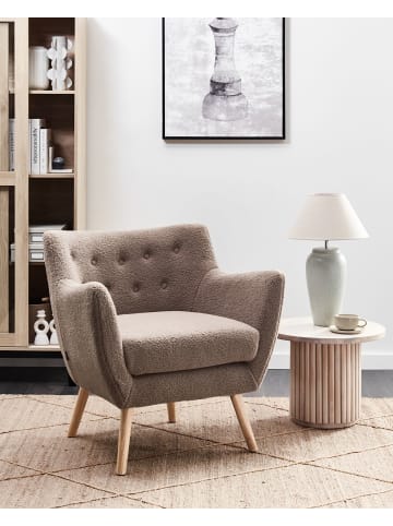 Beliani Cocktailsessel DRAMMEN in Braun - (W) 71 x (H) 84 x (L) 54 cm