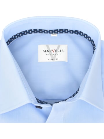 MARVELIS Modern Fit Businesshemd in Hellblau