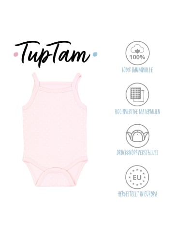 TupTam Mädchen Babybody mit Spagettiträger Sommer 5er Pack in gelb/grau