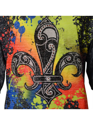 Roberto Geissini Grafitti Lilie T-Shirt Schwarz