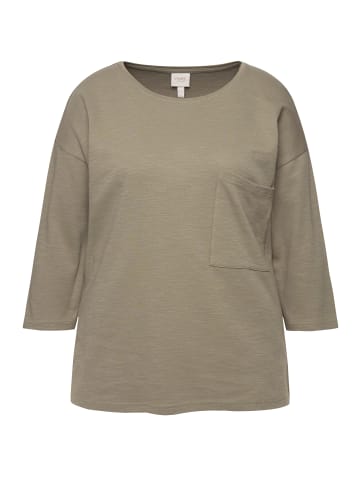 Ulla Popken Shirt in stein grau