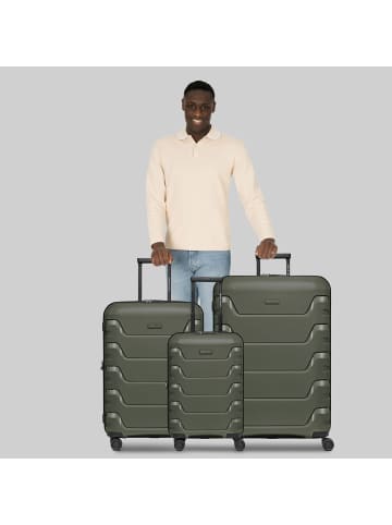 Smartbox Edition 01 4 Rollen Kofferset 3-teilig mit Dehnfalte in olive