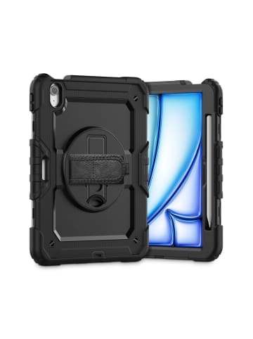 TechProtect Solide Tablett-Hülle kompatibel mit iPad Air 13" - Polycarbonat in Schwarz