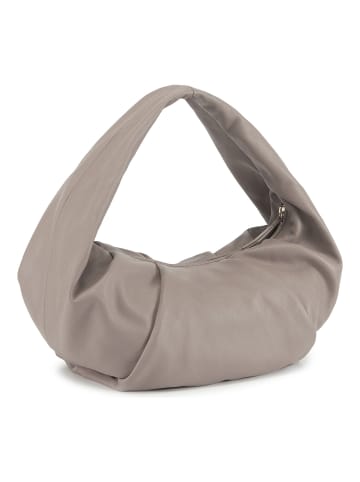 Les Visionnaires Greta Essential Schultertasche Leder 43 cm in cappuccino beige