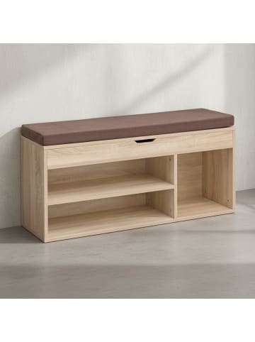 KADIMA DESIGN Sitzbank Storage | Komfort-Sitz, Braun, Funktional in Beige