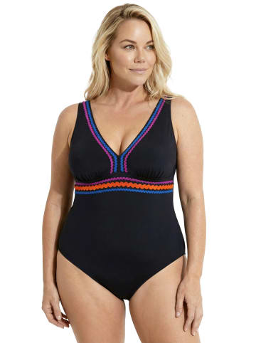Ulla Popken Badeanzug in schwarz