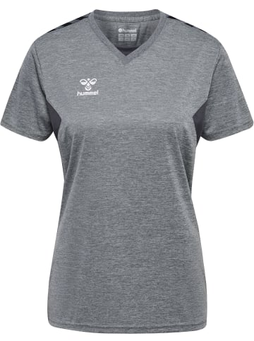 Hummel Hummel T-Shirt Hmlauthentic Multisport Damen Atmungsaktiv Schnelltrocknend in GREY MELANGE