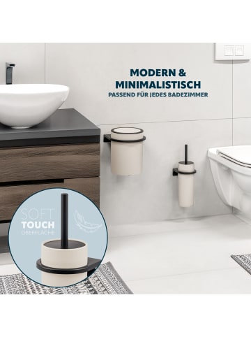 bremermann WC-Garnitur SAVONA Softtouch ca. 10 x 36,5 cm (Ø/H)