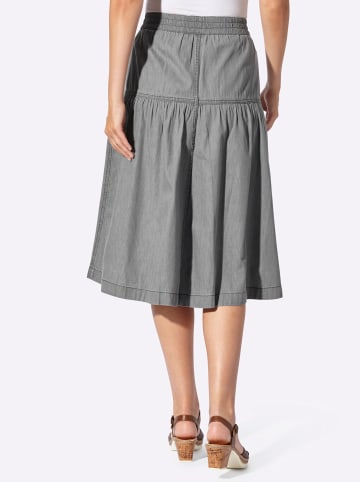 WITT WEIDEN Jeans-Rock in light grey-denim + graphit-denim