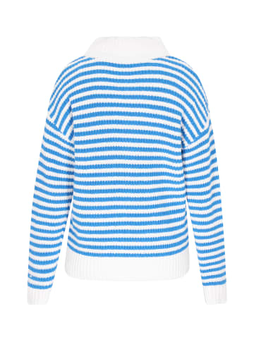 SANIKA Women Sweater in Blue Stripes