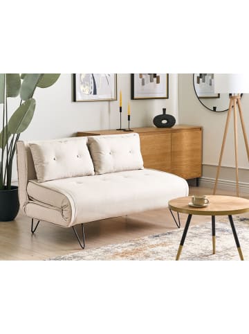 Beliani 3-tlg 2-Sitzer Sofa VESTFOLD in Beige/Schwarz