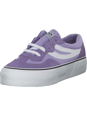 Superga Schnürschuhe in violet lilla white