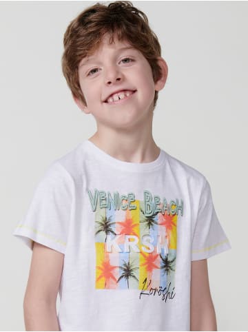 KOROSHI Kurzärmliges T-Shirt für einen Jungen. in weiß